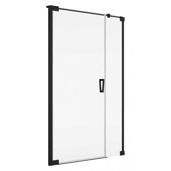 SanSwiss Cadura CA31C Black Drzwi Prysznicowe Lewe NA WYMIAR (80-140 cm) Szkło Przezroczyste (CA31CGSM10607)