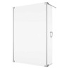 SanSwiss Cadura CADUO Walk-In Ścianka Wolnostojąca Dwuczęściowa L NA WYMIAR (120-140 cm) Szkło Przezroczyste (CADUOGSM25007)