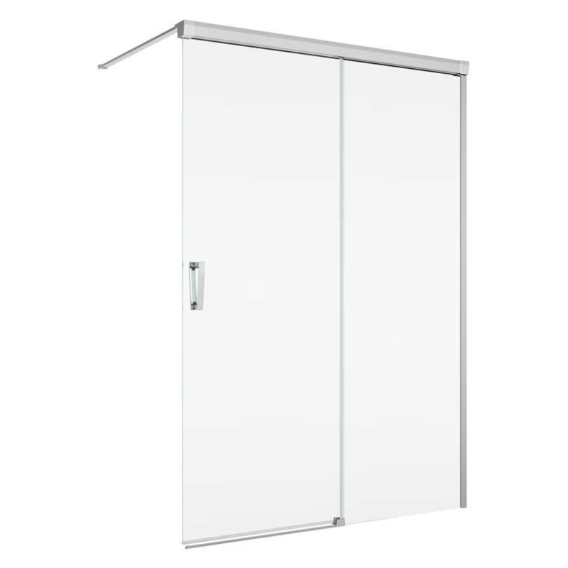 SanSwiss Cadura CAW2 Walk-In Ścianka Wolnostojąca Dwuczęściowa P NA WYMIAR (100-140 cm) Szkło Przezroczyste (CAW2DSM15007)
