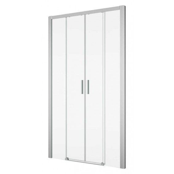 SanSwiss Top-Line S TLS4 Drzwi Prysznicowe NA WYMIAR (100-180 cm) Szkło Pas Satynowy Poziomy (TLS4SM15051)