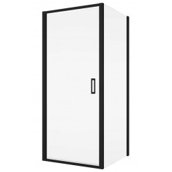 SanSwiss Top-Line S TLSP+TOPF2 Kabina Prysznicowa BLACK NA WYMIAR Drzwi (60-80 cm) Ścianka (25-80 cm) (TLSPSM10607+TOPF2SM10607)