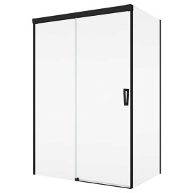 SanSwiss Cadura CAS2+CAST Kabina Prysznicowa L Czarna 170x90 cm Szkło Przezroczyste (CAS2G1700607+CAST0900607)