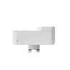 Tiger 2-Store Półka z haczykiem na ręcznik i uchwytem na szczoteczkę do zębów 25 cm Biała (800375)