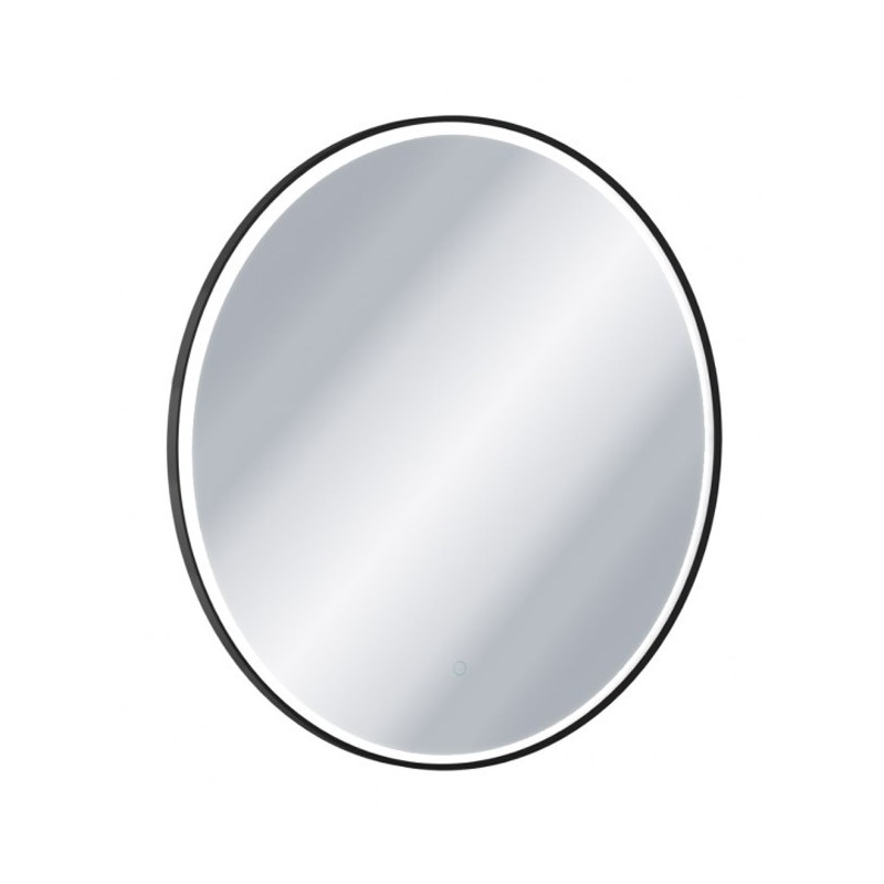 Excellent Corido lustro okrągłe LED 80 cm z matą grzewczą czarny mat (DOEX.CO080.BL)