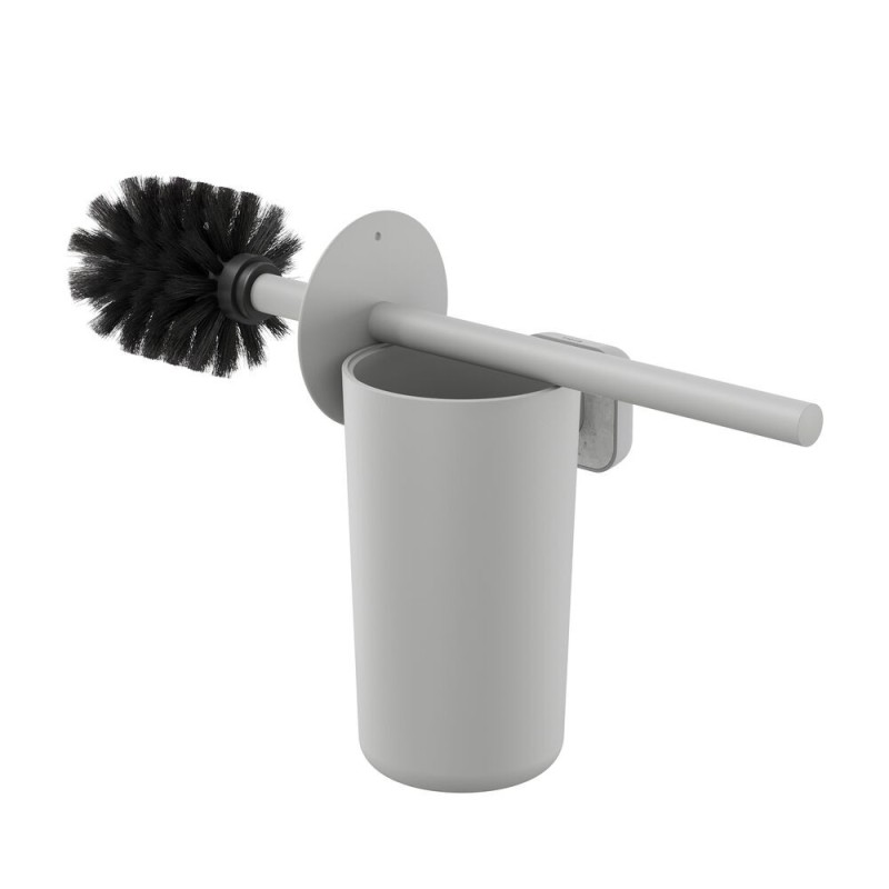 Tiger Tado Szczotka do WC z pojemnikiem Jasnoszary / efekt betonu (800399)