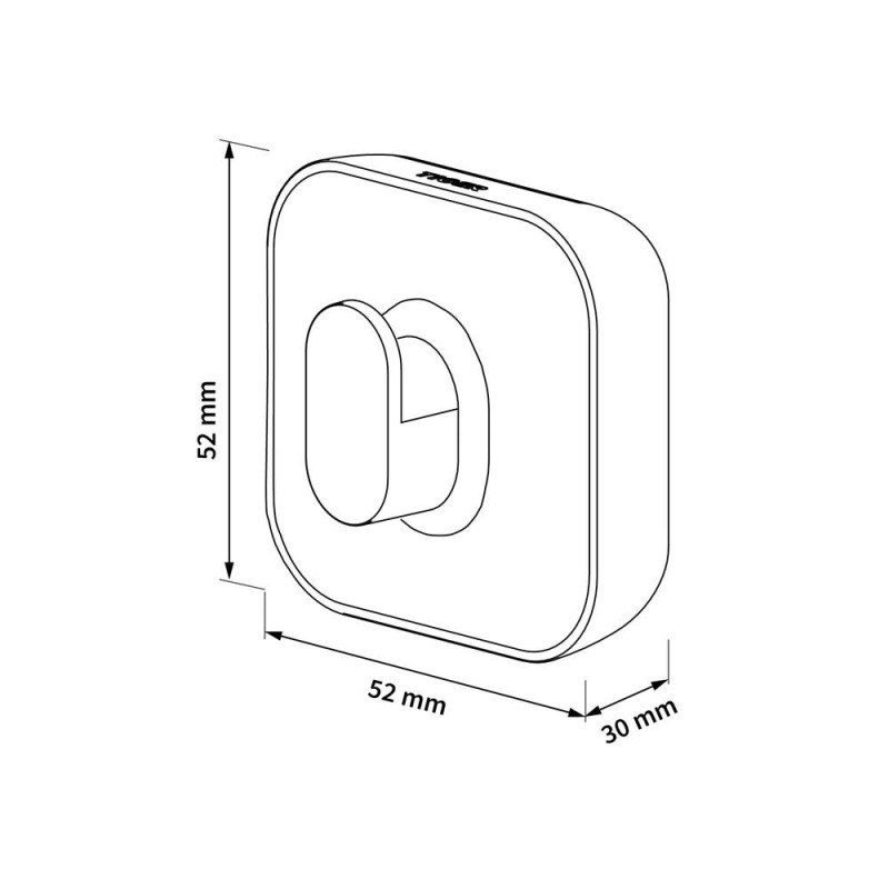 Tiger Tado Haczyk na ręcznik duży Jasnoszary / efekt betonu (800404)