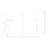 Elita Blat z płyty MDF Orzech 120x49 cm (RE05120012S170)