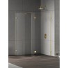 New Trendy Eventa Gold Shine Kabina prysznicowa walk in 3 ścianki 140x110x33x200 cm (EXK-4891+EXK-4867+EXK-4861)