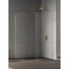 New Trendy Eventa Gold Shine Kabina prysznicowa WALK-IN U 160x80x200 8mm Active Shield 2.0 (EXK-4874)