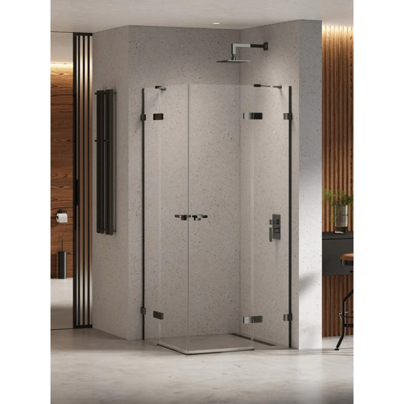 New Trendy Eventa Black Chrome Kabina prysznicowa 2D prostokątna 100x120x200 cm 8mm Active Shield 2.0  (EXK-6219)