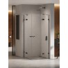New Trendy Eventa Black Chrome Kabina prysznicowa 2D prostokątna 110x100x200 cm 8mm Active Shield 2.0  (EXK-6222)