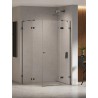 New Trendy Eventa Black Chrome Kabina prysznicowa PLUS 1D prostokątna Lewa 130x100x200 cm 8mm Active Shield 2.0 (EXK-6244)