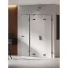New Trendy Eventa Black Chrome Kabina prysznicowa 1D prostokątna przyścienna P 80x90x200 cm 8mm Active Shield 2.0 (EXK-6251)