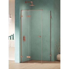 New Trendy Eventa Copper Shine Kabina prysznicowa 1D prostokątna Prawa 100x80x200 cm 8mm Active Shield 2.0 (EXK-6413)