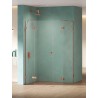 New Trendy Eventa Copper Shine Kabina prysznicowa PLUS 1D prostokątna Prawa 110x90x200 cm 8mm Active Shield 2.0 (EXK-6462)