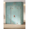 New Trendy Eventa Copper Shine Kabina prysznicowa 1D kwadratowa przyścienna P 80x80x200 cm 8mm Active Shield 2.0 (EXK-6474)