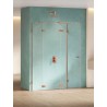 New Trendy Eventa Copper Shine Kabina prysznicowa 1D prostokątna przyścienna L 100x80x200 cm 8mm Active Shield 2.0 (EXK-6485)
