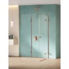New Trendy Eventa Copper Shine Kabina prysznicowa 1D prostokątna przyścienna P 100x90x200 cm 8mm Active Shield 2.0 (EXK-6508)