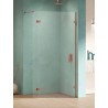 New Trendy Eventa Copper Shine Kabina WALK-IN z dodatkową ścianką 130x43x200 cm 8mm (EXK-6538+EXK-6544)