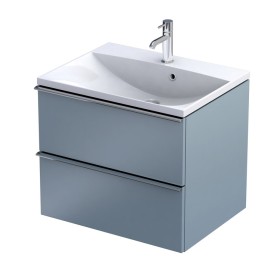 Oristo Etna Szafka Podumywalkowa Szaroniebieski Mat + Umywalka Konglomeratowa Amelia 60 cm (OR52-SD2S-60-16+UME-AM-60-92)