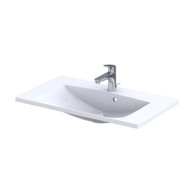 Oristo Etna Szafka Podumywalkowa Szaroniebieski Mat + Umywalka Konglomeratowa Amelia 80 cm (OR52-SD2S-80-16+UME-AM-80-92)