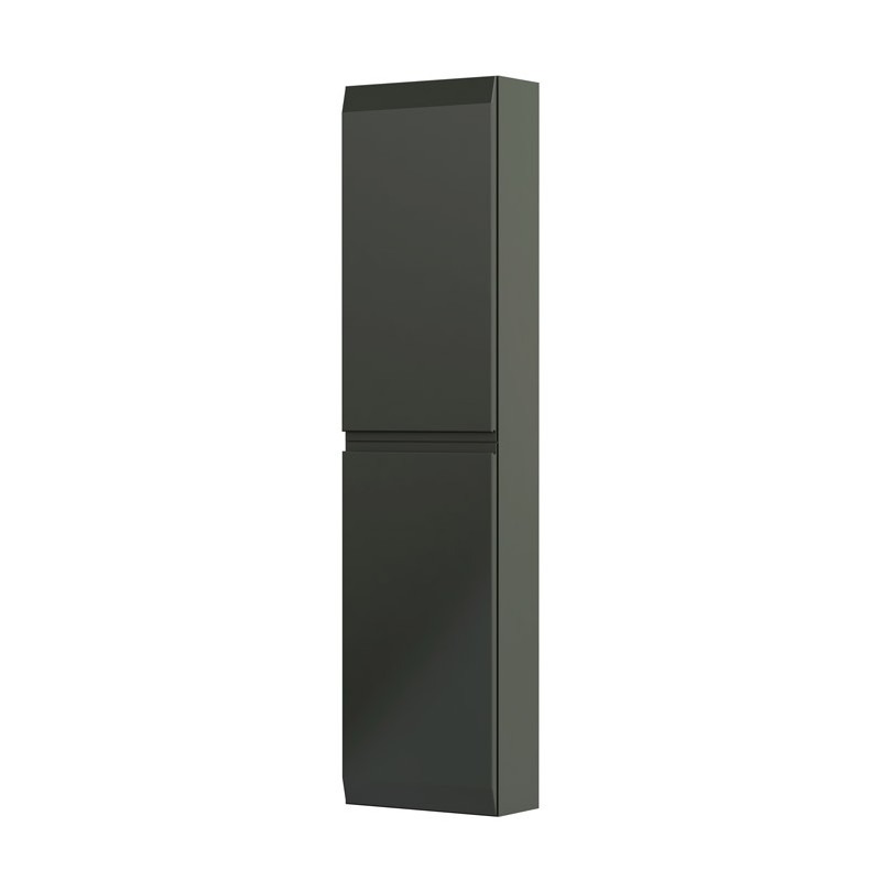 Oristo Brylant Szafka wysoka boczna dwoje drzwi  40 cm oliwkowy mat (OR36-SB2D-40-17-V3)