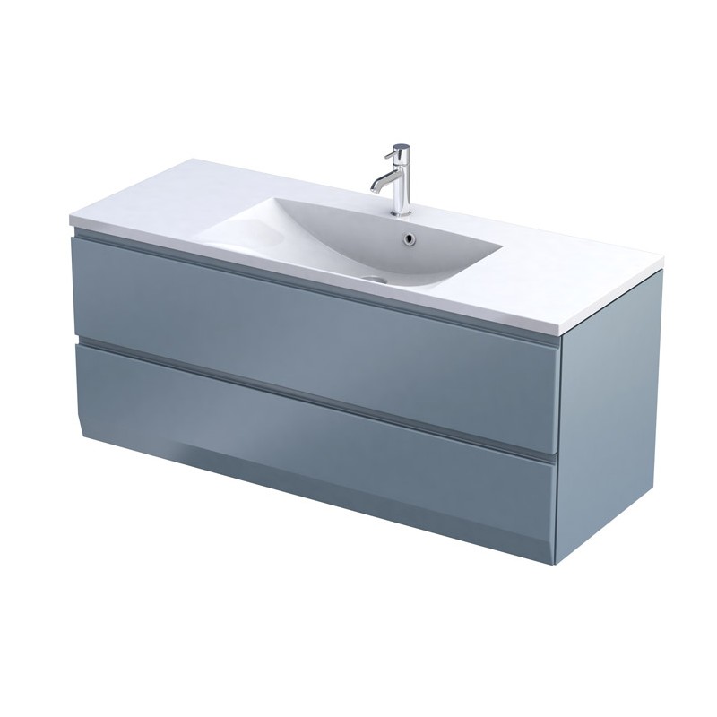 Oristo Brylant Szafka podumywalkowa dwie szuflady szaroniebieski mat 120 cm (OR36-SD2S-120-16-V3)