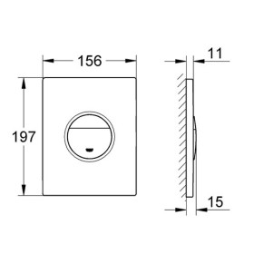 Grohe Nova Cosmopolitan Przycisk do wc (38765P00)