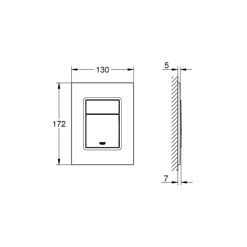 Grohe Skate Cosmopolitan S Przycisk WC (37535000)