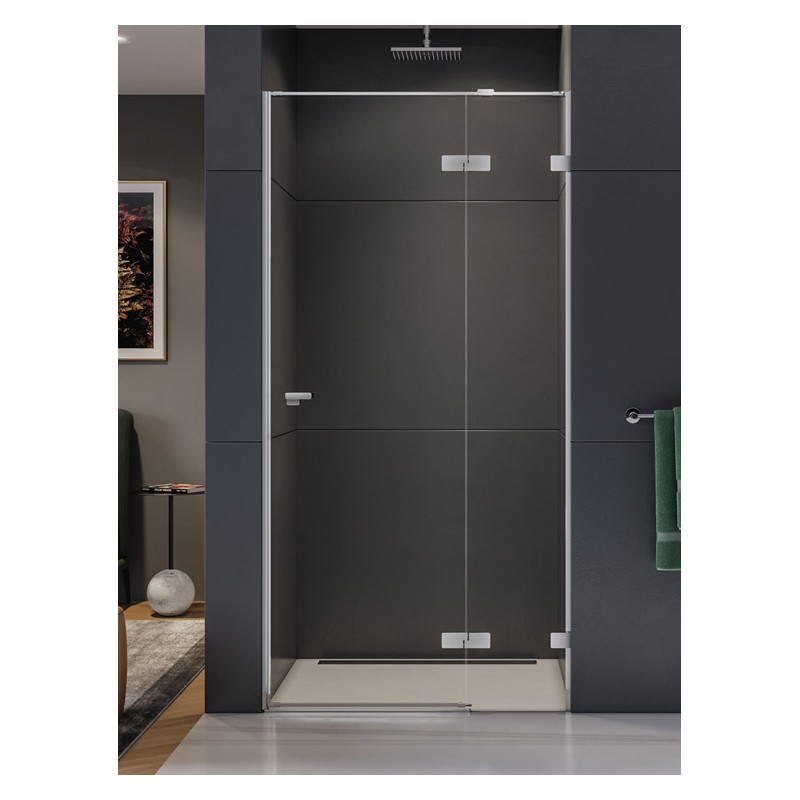 New Trendy Eventa Drzwi wnękowe Prawe 90x200 cm szkło czyste 8mm Active Shield 2.0 (EXK-4453)