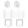New Trendy Eventa Drzwi wnękowe Prawe 90x200 cm szkło czyste 8mm Active Shield 2.0 (EXK-4453)