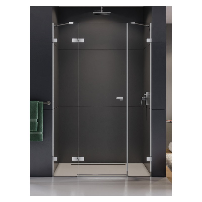 New Trendy Eventa Drzwi wnękowe PLUS Lewe 130x200 cm szkło czyste 8mm Active Shield 2.0 (EXK-4462)