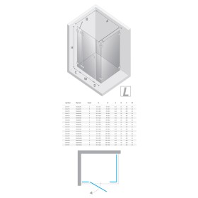 New Trendy Eventa Kabina prysznicowa 1D prostokątna Lewa 110x100x200 cm szkło czyste 8mm Active Shield 2.0 (EXK-4565)