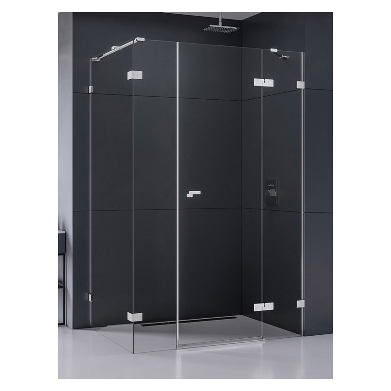 New Trendy Eventa Kabina prysznicowa 1D prostokątna Prawa 150x100x200 cm szkło czyste 8mm Active Shield 2.0 (EXK-4570)