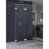 New Trendy Eventa Kabina prysznicowa 1D prostokątna przyścienna Lewa 90x100x200 cm szkło czyste 8mm Active Shield 2.0 (EXK-4581)