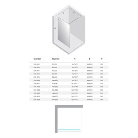 New Trendy Eventa Kabina prysznicowa WALK-IN U 120x200 cm 8mm Active Shield 2.0 (EXK-4622)