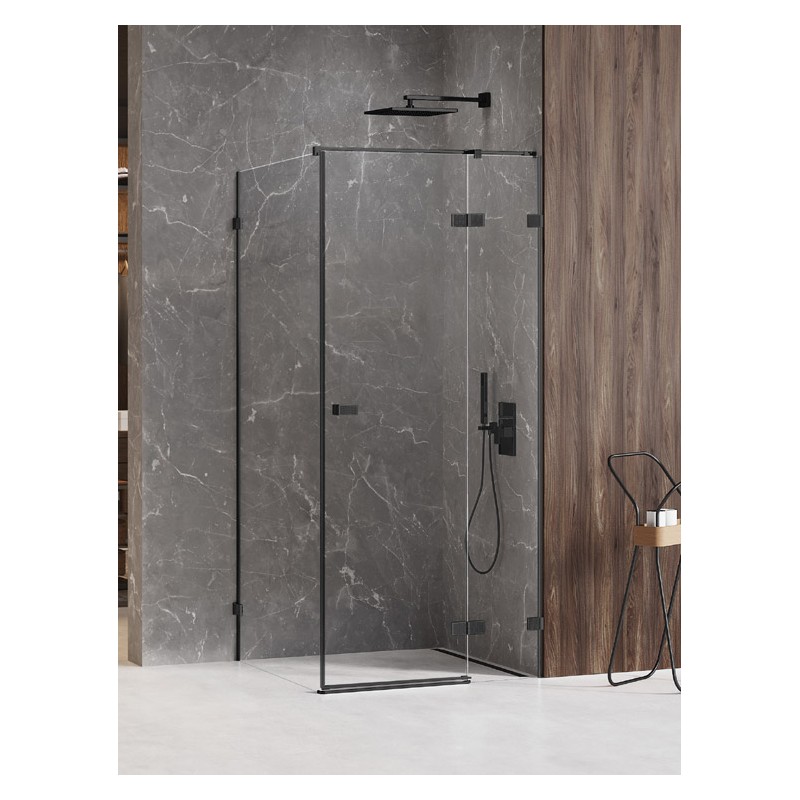 New Trendy Avexa XR Black Kabina prysznicowa 1D kwadratowa Prawa 90x90x200 cm Active Shield 2.0 (EXK-6887)