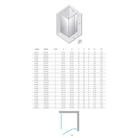 New Trendy Avexa XR Black Kabina prysznicowa 1D prostokątna Prawa 100x110x200 cm Active Shield 2.0 (EXK-6895)
