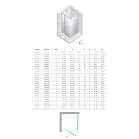 New Trendy Avexa XR Gold Shine Kabina prysznicowa 1D kwadratowa Prawa 100x100x200 cm Active Shield 2.0 (EXK-6795)