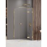 New Trendy Avexa XR Gold Shine Kabina prysznicowa 1D prostokątna Prawa 100x120x200 cm Active Shield 2.0 (EXK-6797)