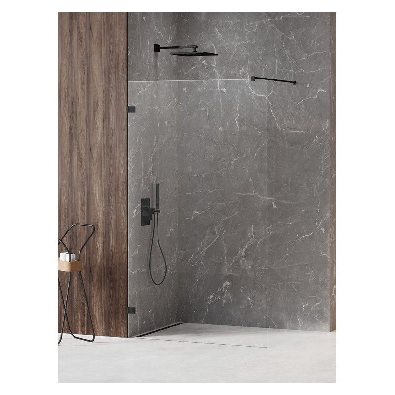 New Trendy Avexa XR Black Kabina prysznicowa walk-in U 70x200 cm 6mm Active Shield 2.0 (EXK-6966)