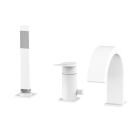 Paffoni Tilt Bateria wannowa 3-otworowa biały mat (TI040BO)