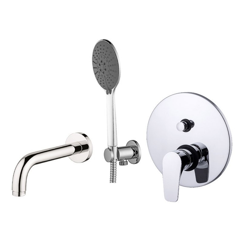 Paffoni Lime Zestaw wannowy podtynkowy chrom (LM015ZWW)