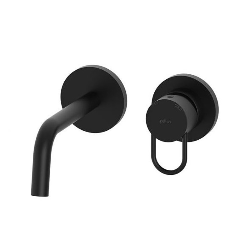 Paffoni Joker Bateria umywalkowa podtynkowa zintegrowana czarny mat (JK106NO70)