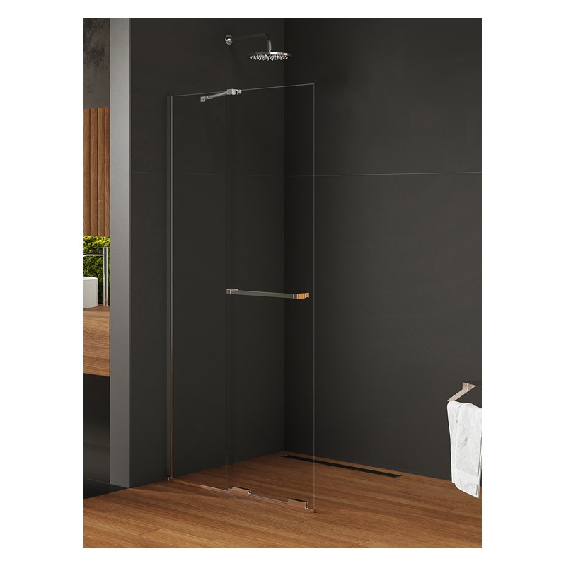New Trendy Smart Kabina prysznicowa 1D walk-in U 80x200 Active Shield 2.0 - WSPORNIK SKOŚNY  (EXK-6621-WU)