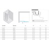 New Trendy Smart Kabina prysznicowa 1D walk-in U 150x200 Active Shield 2.0  (EXK-6628)