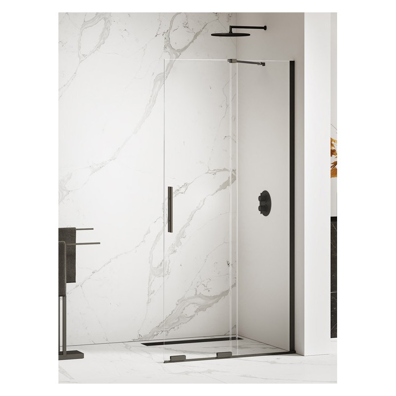 New Trendy Smart Black Kabina prysznicowa walk-in U 80x200 Active Shield 2.0 - WSPORNIK SKOŚNY (EXK-4189-WU)
