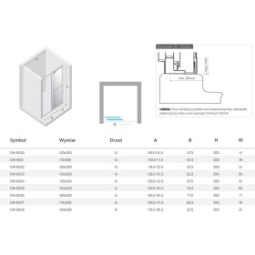 New Trendy Smart Black Drzwi wnękowe 1D U 130x200 cm Active Shield 2.0  (EXK-6633)