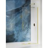 New Trendy Smart Light Gold Kabina prysznicowa 1D walk-in U 150x200 cm Active Shield 2.0 - WSPORNIK SKOŚNY (EXK-4300-WU)