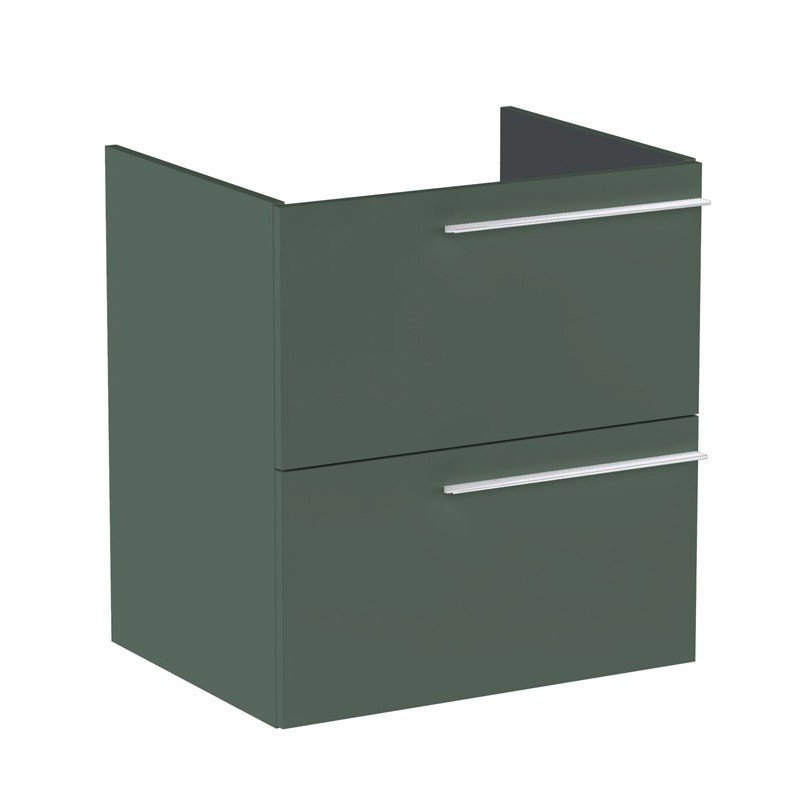 Roca Ella Szafka Łazienkowa 60 cm z dwoma szufladami zielony mat (A857769534)